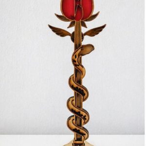 Rosa mágica con serpiente